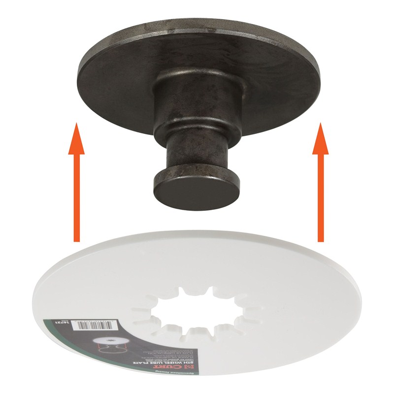 Fifth Wheel Trailer Hitch Lube Plate